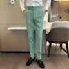 Herrenanzüge Männer Frühling Herbst Mode Business Casual Kleid Hosen Männlich Einfarbig Büro Sozialen Slim Fit Anzug Hose 36-29