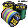 GDA 12 Strands 1000M 500M 300M X12 Braided Fishing Line PE Sea Saltwater Fishing Weaves Super Strong Power 20-120LB 240123