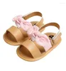 Sandálias Nascidas Bebê Crianças Menina Verão Casual Cute Bowknot Sapatos Anti-Slip Sola Macia