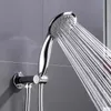 High Quality 7 Modes Hand Hold Shower Set Chrome Plated Rain Shower Head Sparyer With Brass Holder and Hose 240202