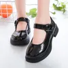 Girls Leather Shoes for Wedding Party Black White School Shoes Children Dress Shoes Princess Sweet Kids Mary Janes Classic 26-36 240129