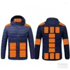 Racing Jackets Heated Jacket Men Women Winter Warm USB Heating Coat Smart Thermostat Clothing Waterproof Outdoor