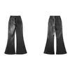 Pantalons pour hommes Jeans pour unisexe enduit ruban ciré micro-flare 2024 printemps été tendance marque empilée longueur de plancher mode d'archivage