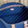Ladies Designer Bags Denim Keepall 45CM Travel Bag Duffel Bags Packsacks Cross body Shoulder Bag Tote Handbag TOP Mirror Quality M24315 Pouch Purse
