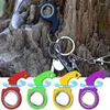 Porte-clés lumineux Fidget Spinner Anxiété Soulagement du stress Jouets Revolve Cool Keyring Soulager l'ennui Cadeau d'anniversaire pour adultes enfants