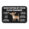 Carpets Peeking Dog Jack Russell Terrier Front Door Mat Anti-Slip Outdoor Waterproof Doormat Kitchen Balcony Entrance Rug Carpet