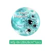 Stickers muraux Halloween Lune Lumineuse Autocollant Mural Château Décalque Décoration De Chambre Heureux 28 Cm De Dia Glow The Dark Autocollants Drop Livraison Dhmme