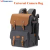 Acessórios para bolsa de câmera Powerwin Bolsa DSLR SLR à prova d'água Cavas Mochila antifurto de couro para lente Drone Tripé de computador Monopé Carregador de flash YQ240204