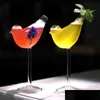 Wine Glasses Cocktail Glasses Creative Bird Shape Water Juice Wine Glass Bar Ktv Party Decorative Drop Delivery Home Garden Kitchen, D Dhfls