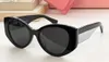 Cat Eye Oval Sunglasses Black Dark Grey Lenses Women Sunframe Shades Sonnenbrille Sunnies Gafas de sol UV400 Eyewear with Box