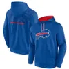 Buffalo''bills''men Royal Mideline Club Fleece Pullover Full-Zip Hoodie