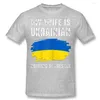 Herren-T-Shirts, meine Frau ist ukrainisch, Ukraine-Stolz-Flagge, Sommerstil, grafische Baumwolle, Streetwear, kurzärmelig, Geburtstagsgeschenke, T-Shirt für Männer