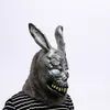 Masque de lapin de dessin animé Animal Donnie Darko FRANK le lapin Costume Cosplay Halloween fête Maks fournitures Y200103357B