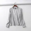 Women's T Shirts Garaouy 2024 Women High Quality Basic Cotton Shirt Long Sleeve O Neck Tees Ladies Tee Street Wear Top Mujer De Moda