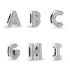 100% 925 Sterling Silver Letter A-M Clip Charms Fit Reflexions Mesh Armband Fashion Women Wedding Engagement Jewelry Accessories307Q
