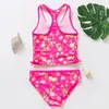 Roupa de banho feminina 1-15y meninas tankini conjunto de alta qualidade maiô de duas peças crianças crianças beach wear maiô-st167mix