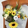 Decorative Flowers Pumpkin Flower Basket Harvest Festival Simulation Thanksgiving Door Hanging Decoration