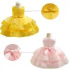 Girl Dresses Baby Princess Elegant Dress Kid Wedding Birthday Frocks Children Costume Bow Prom Ball Gown Party For Girls