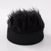 Boll Caps Creative Funny Men's Simulated Hip-Hop Wig Hat Retro andningsbar trend Brimlös cosplay rollspelande festdekoration