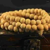 Bracelets de charme 2pcs bois 108 perles collier bouddhisme prière bracelet bracelet pour femmes hommes (6mm) jardin