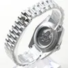 Horloges MINUTESECOND NH35 horloge Sunburst saffierglas Automatisch uurwerk 39 mm roestvrij staal NH35A glazen achterkant blanco wijzerplaat