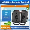 Controles remotos 433mhz 3ch duplicador clonagem controle rf transmissor sem fio fob 433,92 mhz para porta de garagem carro chave de alarme de portão elétrico