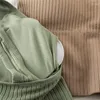 Tanques femininos v pescoço de cor sólida cor com nervuras de tricô básico Tampa de verão sem mangas mulheres tampas camisolas de colete de sutiã casual