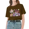 Magliette da donna Camicia da giorno di Pasqua Donna He Is Risen Fiore scollo a V Top T-shirt in cotone spesso Top da sera Moda per