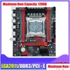 Moderbrädor X99 Datormoderkort DDR3 E5 2666 V3 LAG2011-V3 1866MHz PC Mainboard 128 GB RAM M.2 Port NVME/SATA Drop Leverans COM DHSE7