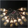 Другие праздничные принадлежности для вечеринок Ид Мубарак Подвесные светильники для вечеринок 2 метра 10 светодиодных звезд Мечеть Масляный фонарь Идс аль-Фитр Ислам Мусли Dh4Oh