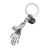 Keychains Halloween Metal Skull Hand Pendant Design Keyrings Decor Hanging Chains For Car Bag Phone