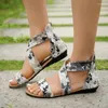 Sandals 2024 Fashion 870 Women's Summer Trend Printing Shoes Outdoor Explosion Low-Heel Roman 5483 5798