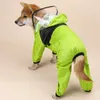 Abbigliamento per cani Impermeabile per animali domestici Tuta con cappuccio trasparente Cappotto impermeabile resistente all'acqua Abbigliamento per cani Forniture per giacche da esterno