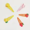 Hair Accessories 1Set Children Sweetl Strawberry Banana BB Clip Side Clips For Girls Kids Fruits Hairpin Headwear Ornament