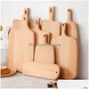 Chopping Blocks Beech Wood Chop Block Mti-Size Thick Firm Wooden Cutting Board For Kitchen Bread Cheese Biscuit Dish Drop Delivery Hom Dho97