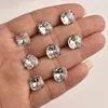 10 mm duże ptaki gniazdo Fat Square paznokcie rhinestone Wysoka jakość K9 Glass Crystal Diamond 3D Manicure Decoration 240202