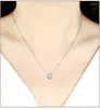 Pingentes colar de moissanite para mulheres 0.5-2ct vvs brilhante diamante halo pingente colares presente de aniversário