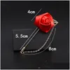 Stift, broscher män rose blommor gyllene blad mode brosch stift kostym lapel ny herr bröllop boutonniere broscher smycken droppleverans dhofx