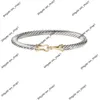 Designer Jewelry Bracelet Fashion Brand Davids Aa Bracelet Twisted Thread Hand Decoration Color Hook Head