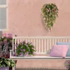 Decorative Flowers Artificial Flower Vine Plastic Fake Wheat Ear Lavender For Ceiling Mounted Garden Groggery Decoration Plant