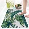 Tapis Feuille de Palmier Tropical Cactus Monstera Décoration Tapis de Porte de Cuisine 50x80 Tapis de Velours Paillasson Sol intérieur Salle de Bain Tapis antidérapant