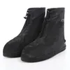 Schwarze Reißverschluss-Abdeckung für Schuhe, Stiefel, Unisex, Herren und Damen, transparente Galoschen, wiederverwendbar, durchsichtige Schuhüberzüge, wasserdicht, Regen 240125