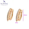 Серьги-кольца Xuping, ювелирные изделия, модные элегантные серьги золотого цвета для женщин, подарок X000468053
