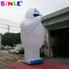 wholesale Éclairage LED Airblown 9 mH (30 pieds) avec ventilateur Bonhomme de neige gonflable géant de Noël / Décoration de bonhomme de neige abominable Bumble pour cour ou maison