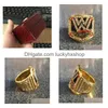 Wrestling Federation Hall of Fame-Meisterschaftsring mit hölzerner Präsentationsbox, Souvenir, Herren-Fan-Geschenk, Großhandel, Drop-Lieferung, DHT3D