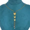 Chains Boho Fringe Butterfly Necklaces For Women Charm Stainless Steel Gold Color Animals Pendant Choker Collier Girls Gifts