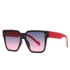óculos de sol Men 21046 Óculos de sol com moda de leopardo gradiente rosa óculos de sol ao ar livre