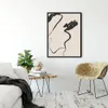 Affiche abstraite toile minimaliste Beige et noir, dessin au trait, peinture moderne, impression artistique, image murale pour salon, décoration de la maison, 240129