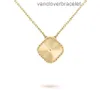 Designer Van Clover Necklace Cleef Four Leaf Clover Necklace Designer stor blommig Fourleaf Clover Necklace Van Luxury Brand Fourleaf Clover Pendant Necklace High