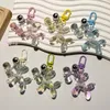 Sleutelhangers Kawaii Ballon Hond Sleutelhangers Kleurrijke Transparante Cartoon Mooie Tas Accessoires Mode Ring Hangers